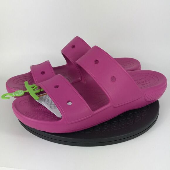 Crocs Classic Sandals Pink Comfort Slides Men’s Size 14 - Picture 1 of 10